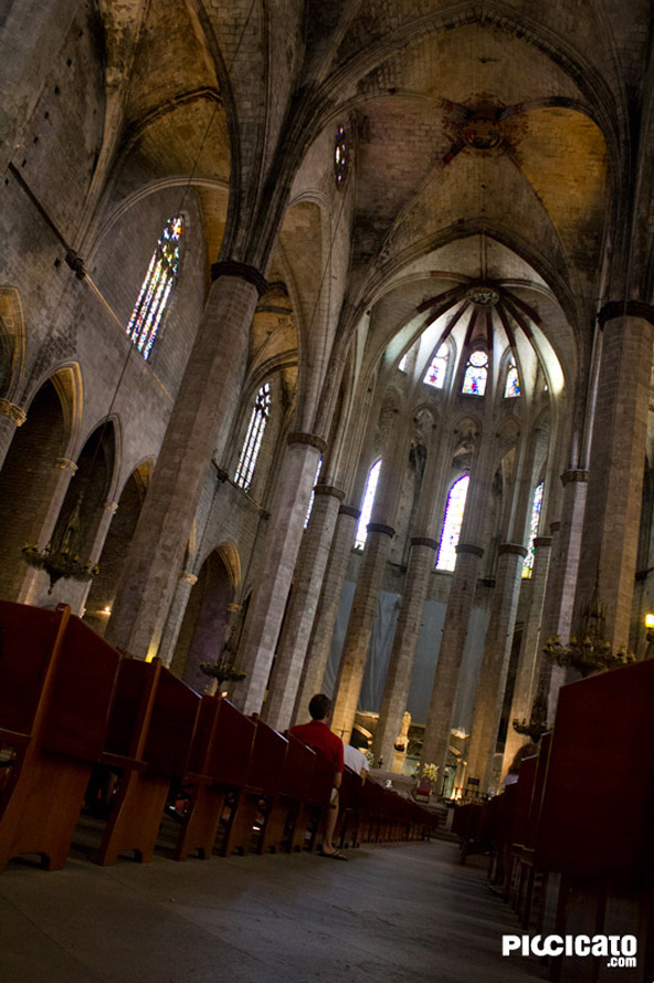 Interior de la Catedral de Barcelona.
